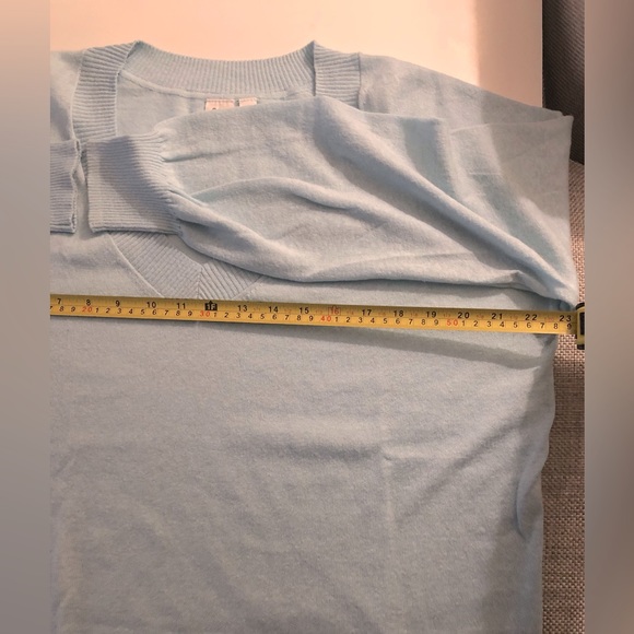 GAP FACTORY LINEN BLEND VNECK LONG SLEEVE SWEATER - Picture 11 of 15